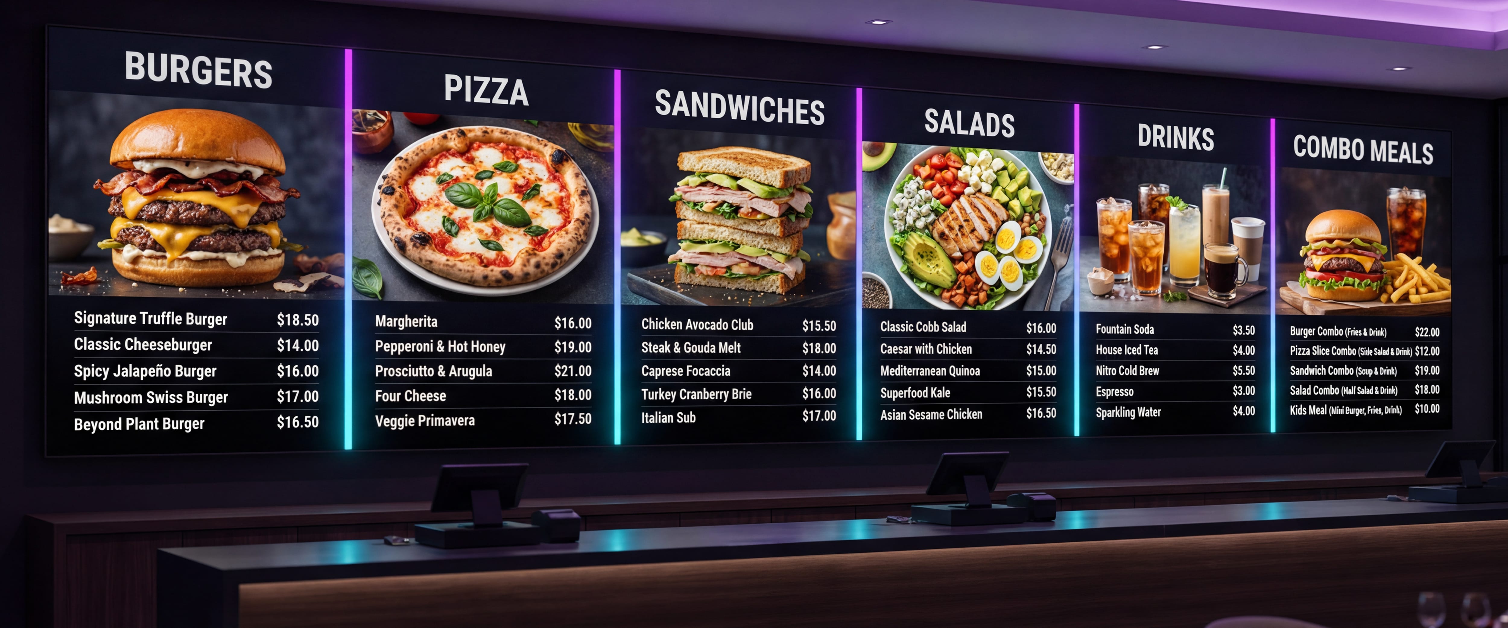 Digital Menus